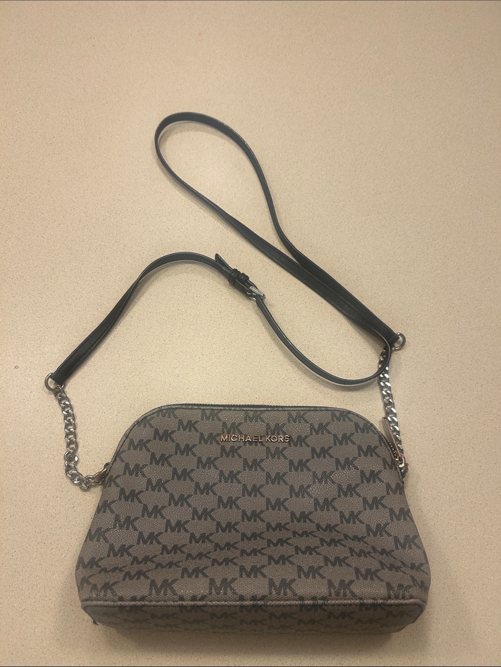 Michael Kors MK uLogo Crossbody with Black Strap